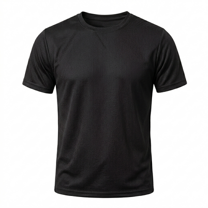 MASH BLACK DRYFIT T'SHIRT
