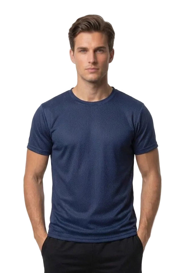 MASH NAVY DRYFIT T'SHIRT