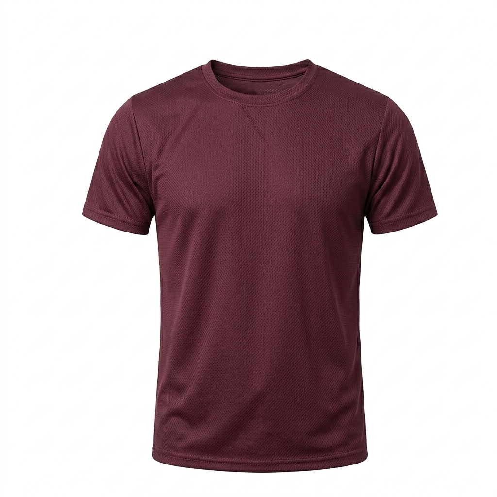 MASH MEHROON DRYFIT T'SHIRT