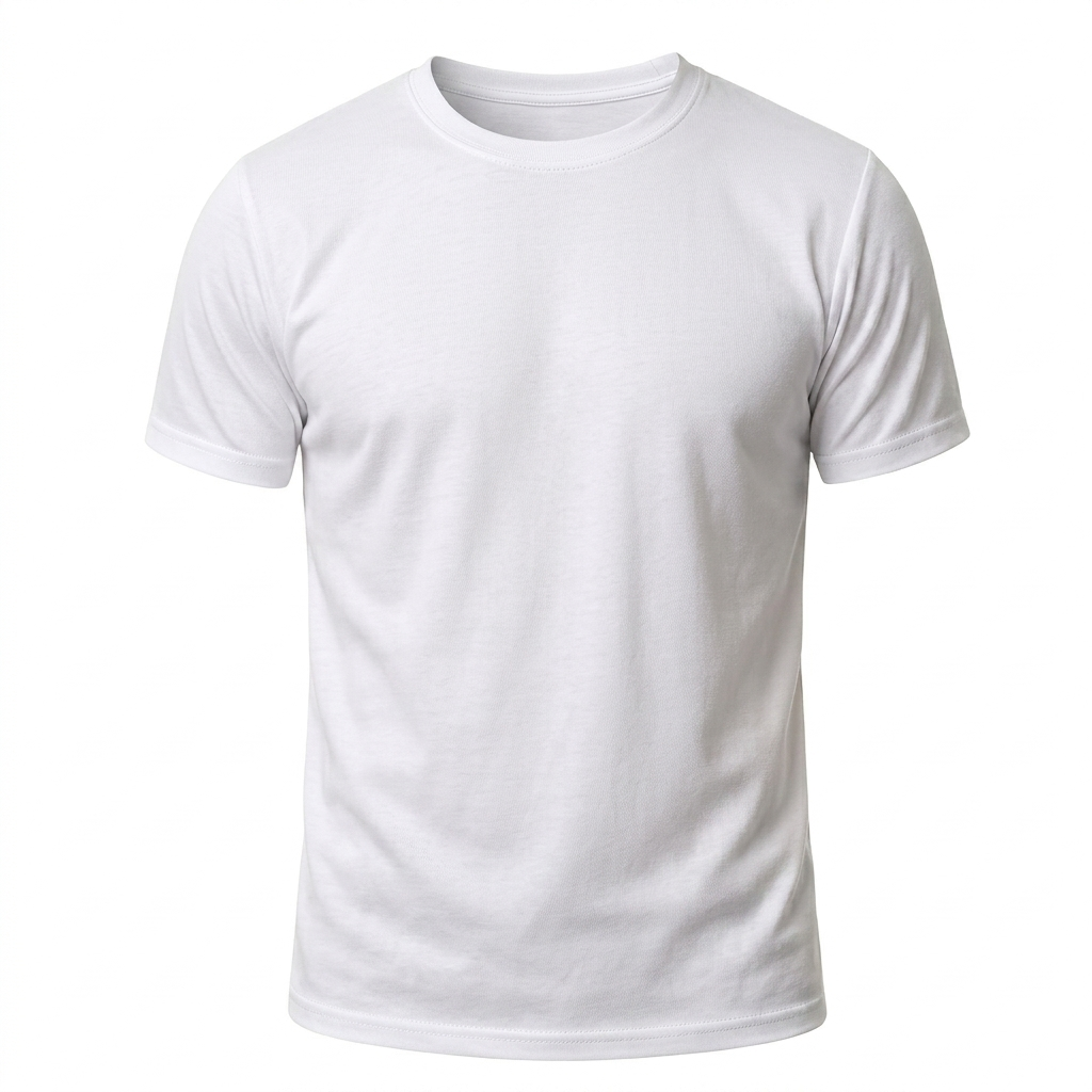 WHITE DRYFIT T,SHIRT