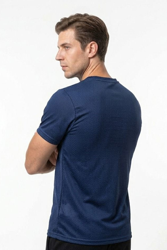 MASH NAVY DRYFIT T'SHIRT